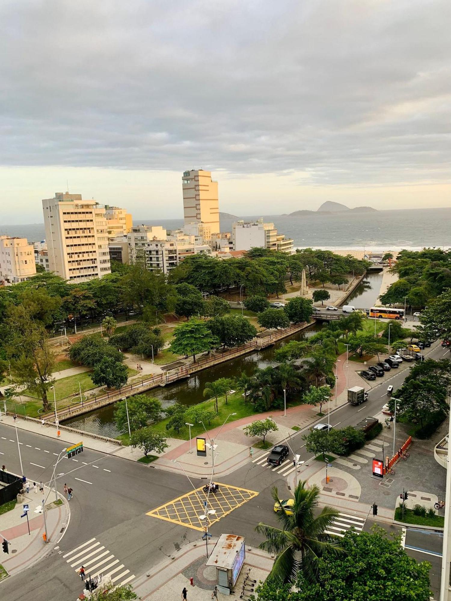 Fantástica vista da fronteira Leblon e Ipanema Rio de Janeiro Exterior foto