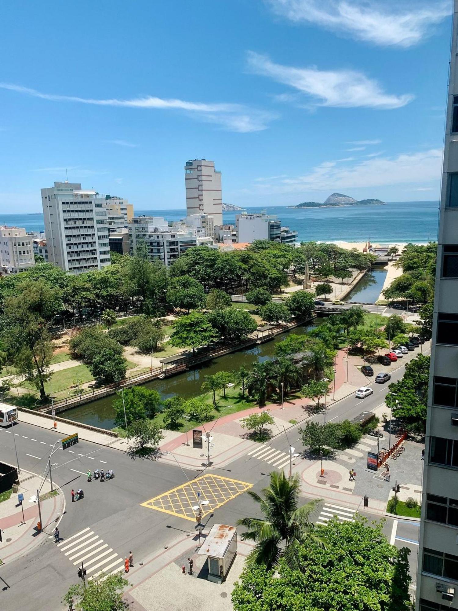 Fantástica vista da fronteira Leblon e Ipanema Rio de Janeiro Exterior foto